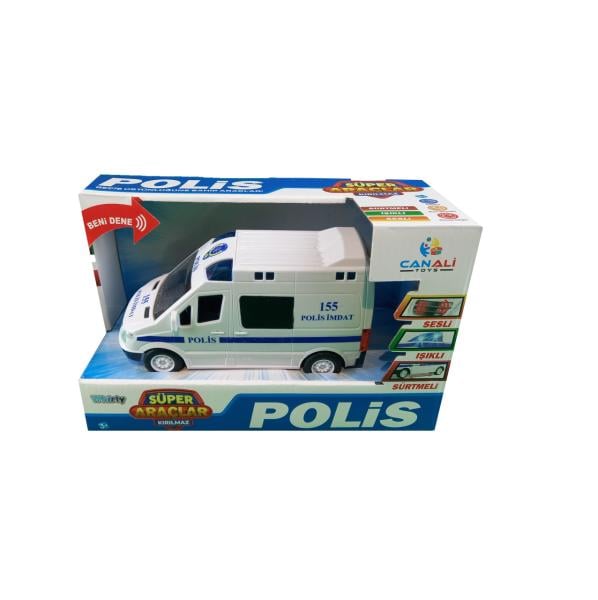 Canali Işıklı Sesli Pilli Polis Ekip Arabası 9999-1