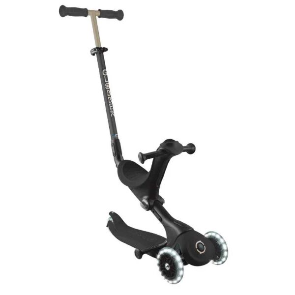 Isabel Go Up Deluxe Işıklı Scooter Siyah