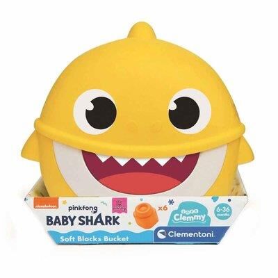 Clementoni Baby Shark Yumuşak Blok Kovası 17427