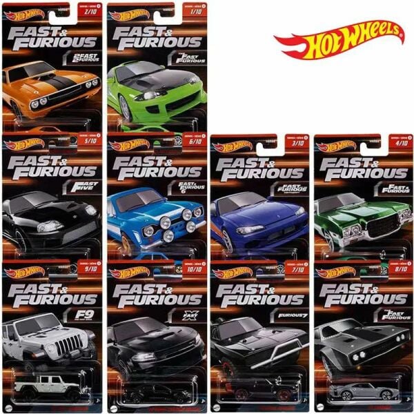 Mattel Hot Wheels Fast Furious Temalı Arabalar HNR88