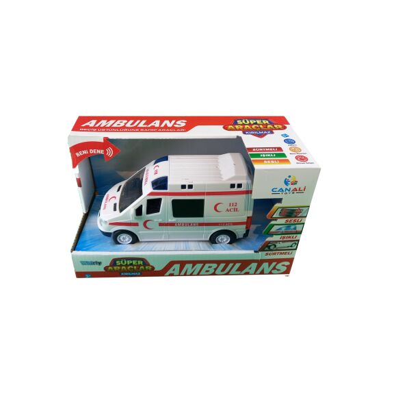 Canali Işıklı Sesli Pilli Ambulans CNL-9999