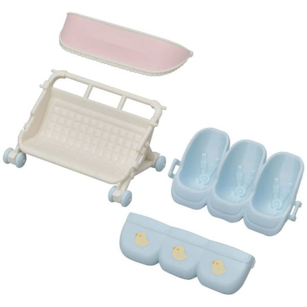 Adore Sylvanian Families Üçüz Bebek Arabası