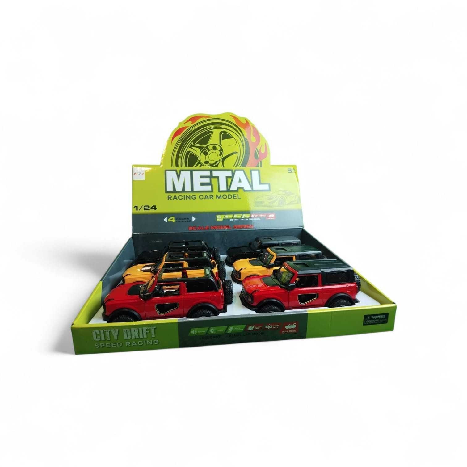 Seher 1:24 Sesli Işıklı Metal Model Araba