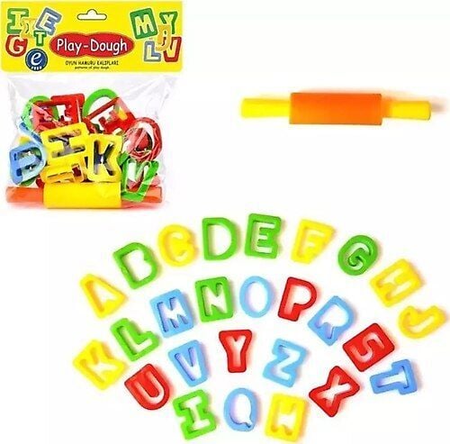 Eren Poşetli Oyun Hamuru Harf Kaliplari ERN-012