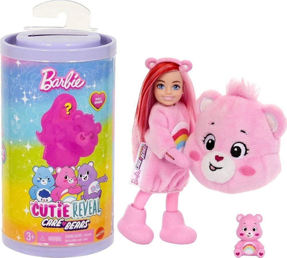 Mattel Barbie Chelsea Cutie Reveal Care Bear JCN97
