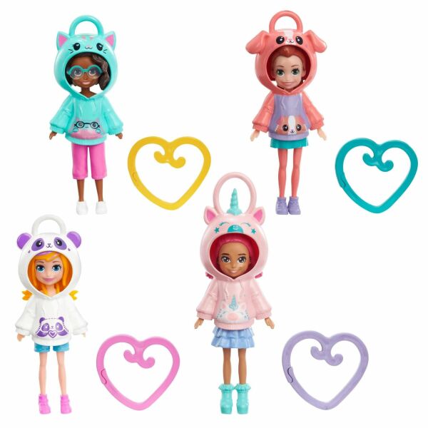 Mattel Polly Pocket Kapüşonlu Bebekler HKV98