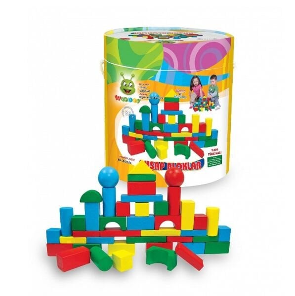 Karsan Woodoy 80 Parça Büyük Kovalı Bloklar KR014